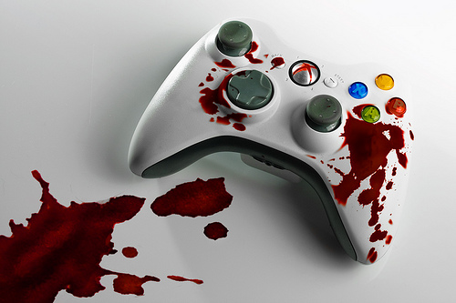 Blutverschmierter XBox 360 Controller